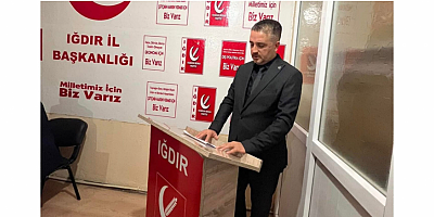 Iğdır İl Başkanı Fırat Akkuş: 