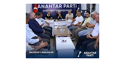 İl Başkanı Ahmet Sağlam Dursunbey'de Teşkilat Mensupları Ve Vatandaşlarla Bir Araya Geldi