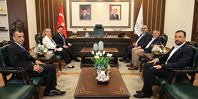 İYİ PARTİ HEYETİNDEN KAYMAKAM DR. MUHAMMED SERKAN ŞAHİN’E ZİYARET