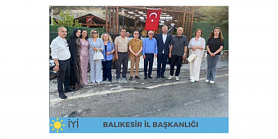 İYİ PARTİLİ YÖRÜK DURSUNBEY VE BURHANİYE'DE VATANDAŞLARLA BULUŞTU