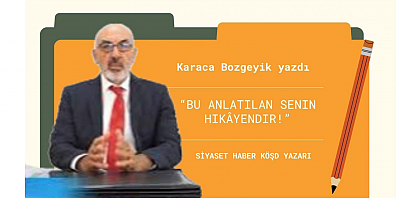 Karaca Bozgeyik, TRend MEDYA İçin Yazdı.!
