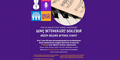 Kartal Belediyesi Sanat Akademisi Genç Yetenekleri Bekliyor