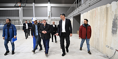 MAŞUKİYE KAPALI SPOR SALONU’NDA SON ÇALIŞMALAR