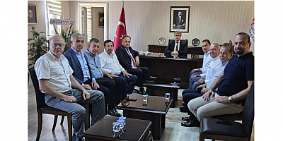 MERYAD Başkanı Coşkun Doğmuş ve Yönetim Kurulu Mersin Defterdarı Metin Uzun’a Hayırlı Olsun Ziyareti