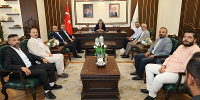 Metin Baydar’dan Kaymakam Şahin’e Nezaket Ziyareti