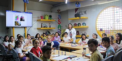 MÜZEYYEN ERKUL BİLİM MERKEZİ’NDEKİ YAZ KURSLARIYLA ÇOCUKLAR, TATİLİNİ VERİMLİ GEÇİRİYOR
