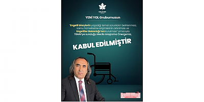 Ömer Aydoğmuş: “ENGELLİLER İÇİN TARİHİ BİR ADIM ATILDI, HALKIN İRADESİ MECLİS’TE YANKI BULDU”