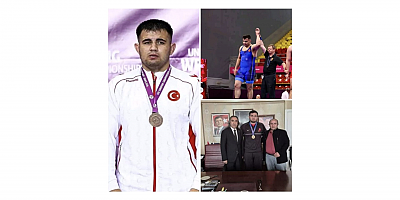 Ömer Aydoğmuş'tan Milli Güreşçimiz Üzeyir Ayberk Bostan'a Tebrik