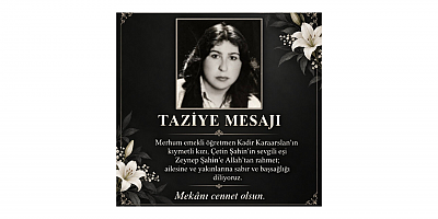 Ömer Aydoğmuş: Zeynep Şahin’e Allah’tan Rahmet Diliyorum