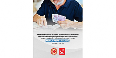 SAADET PARTİSİ KAYSERİ İL BAŞKANI ERDAL ALTUN: “EMEKLİLER İÇİN ARAŞTIRMA TALEBİMİZ AKP VE MHP OYLARIYLA REDDEDİLDİ”