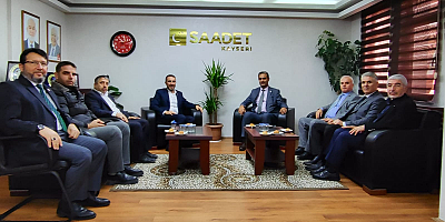 Saadet Partisi Kayseri İl Başkanı Erdal Altun, Yeniden Refah İl Başkanı Abdullah Turaç ve Yönetimini Ağırladı