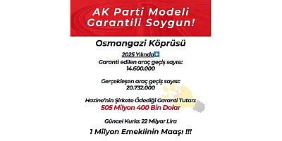 Sefa Akar: “Osmangazi Köprüsü’nde Garanti Tuttu, Soygun Bitmedi”