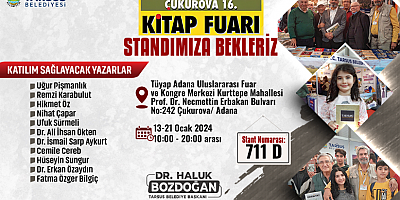 TARSUSLU YAZARLAR VE TARSUS KİTAPLARI ÇUKUROVA KİTAP FUARI’NDA HALKLA BULUŞUYOR