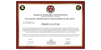 TOPRAK PARTİSİ GENEL BAŞKANI ÖMER ULUTAŞ: “DİPLOMA VE UNVAN SAHTEKÂRLIĞI ARTIK SORGULANMALI”