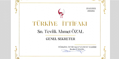 Türkiye İttifakı'ndan Stratejik Atama: T. Ahmet Özal Genel Sekreter Oldu