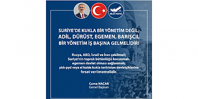 ‘TÜRKİYE TARİHİ MİSYONUNA UYGUN, BARIŞ KURUCU BİR DÜNYA POLİTİKASI İZLEMEK ZORUNDADIR!’