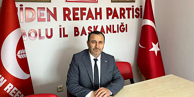 YENİDEN REFAH PARTİSİ BOLU İL BAŞKANI SADETTİN BASKIN’DAN PKK’NIN FESİH SÜRECİNE İLİŞKİN AÇIKLAMA