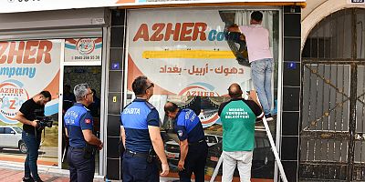 Yenişehir Belediyesinden yabancı tabela denetimi