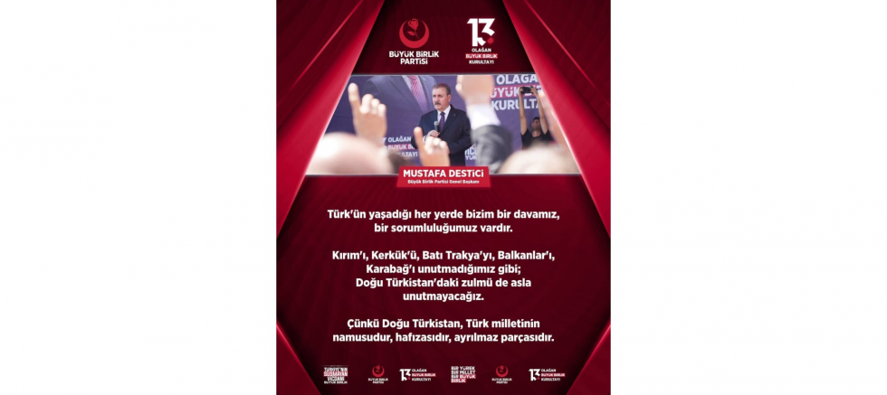 Yüksel Duman: Doğu Türkistan Türk Milletinin Hafızasıdır